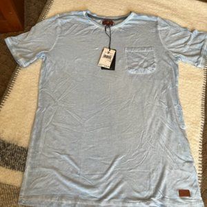 NWT 7 for all mankind Celestial Blue Soft T-shirt/Tee Sz Large